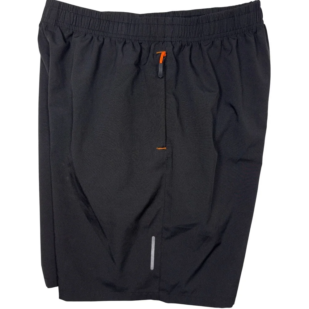 All in‎ Motion Men's Shorts Athletic Running Training Zipper Pocket Black
